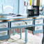 Bureau peint à cinq tiroirs American Country Style-1502922702