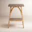 Table de bout en bois massif avec rangement Rooney