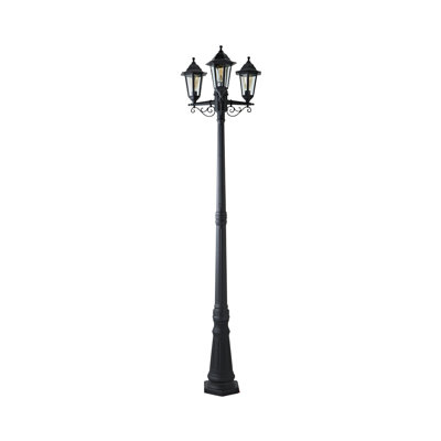Stamper Stained Glass Transparent Lamp Post (Full) Post Lantern