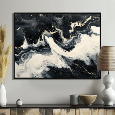 Art moderne sur toile en marbre