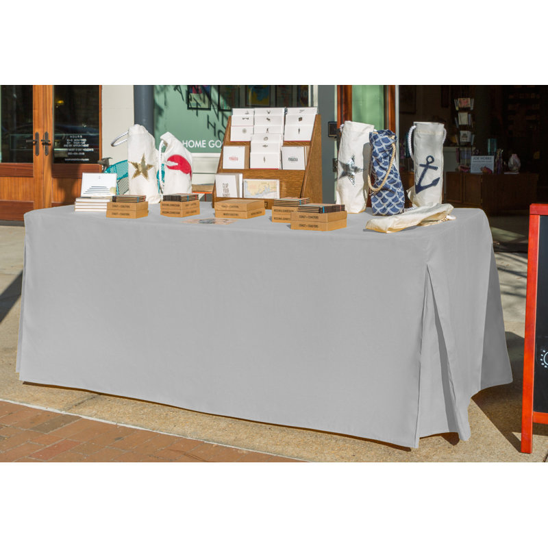 Tablevogue Table Cover, Silver, 72" L x 30" D
