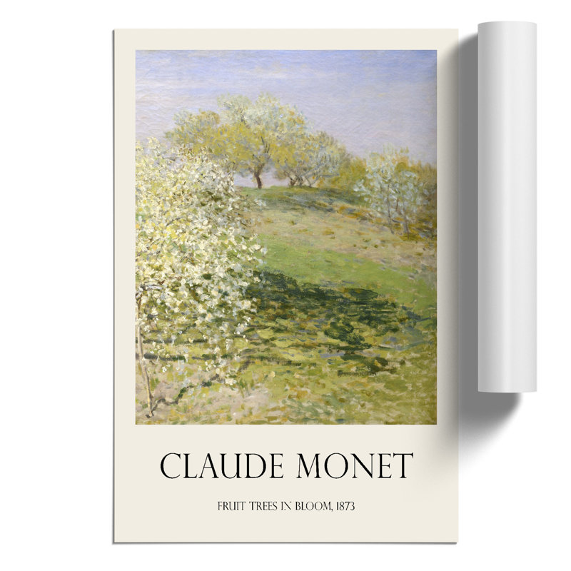 Spring Fruit Trees In Bloom by Claude Monet - No Frame Print, 42cm H x 30cm W x 0.1cm D