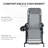 Outsunny 2 Pieces Outdoor Rocking Chairs, Foldable Reclining Zero Gravity Lounge Rocker With Pillow, Cup & Phone Holder, Combo Design With Folding Legs-2016640602
