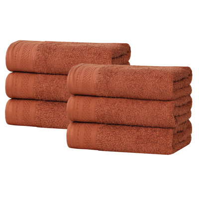 Essuie-mains mi-longs en coton gaufré texturé Honeycomb