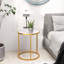 Tehani 50 cm W Steel Bedside Table
