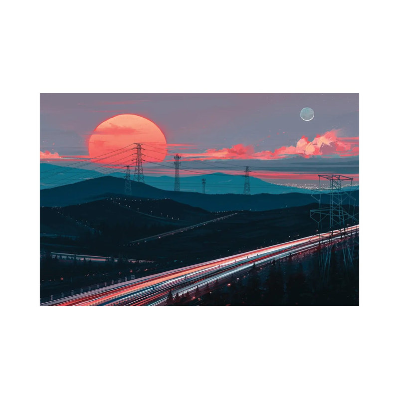 Away in silence 1 Piece Wrapped Canvas Wall Art, 101.6 cm H x 66.04 cm W x 1.91 cm D
