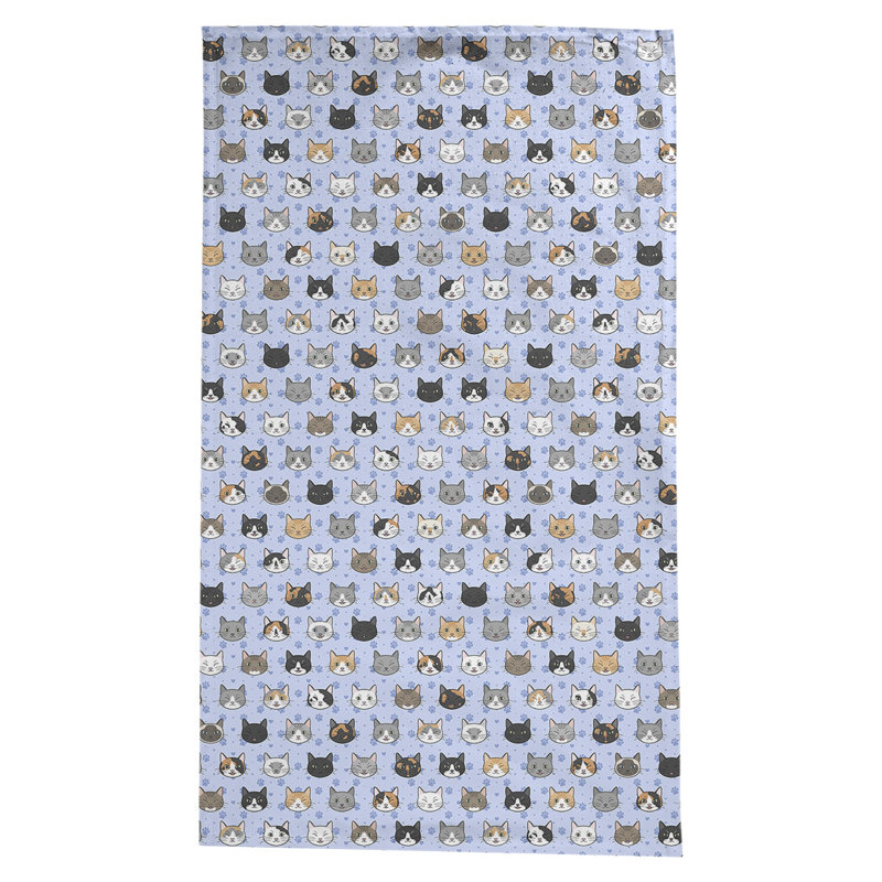 Nappe à motif chat kitty Avicia, Bleu