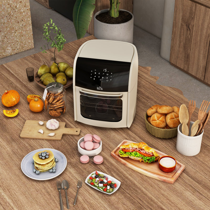 HOMCOM 12.7L Air Fryer, Cream