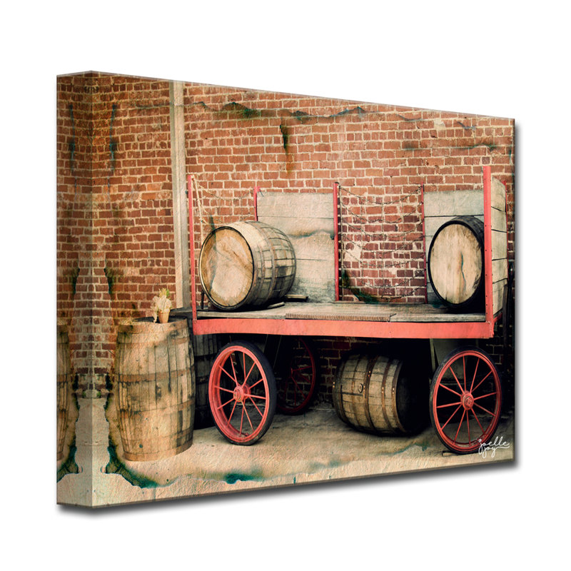 « wagon wheel », reproduction d’impression sur toile, H 16 po x l 20 po