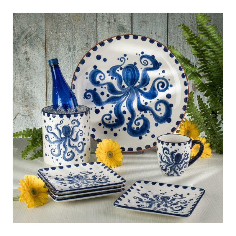 Ensemble de 4 tasses Euro Ceramica Octopus