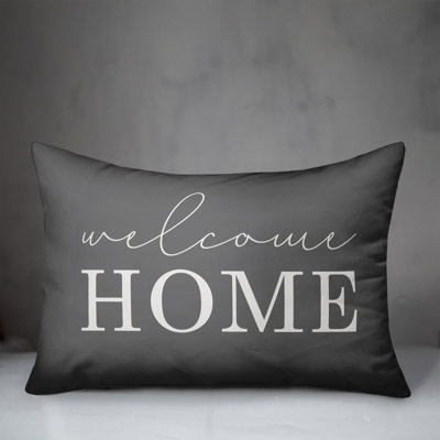  Welcome Home Indoor/Outdoor Lumbar Pillow