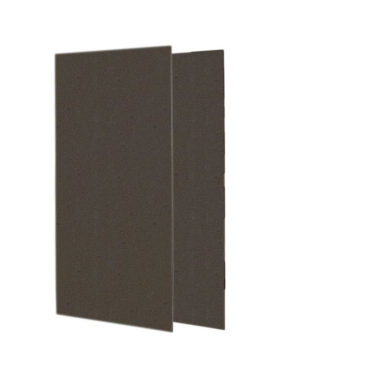 Solid Surface Two Panel Shower Wall, Ice, 96" H x 36" W x 0.25" D