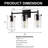 Colberta 3 - Light Dimmable Vanity Light