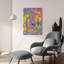 Winston Porter «Hanging Around psychedelic Sloth» par Rebecca Wang, art mural en verre acrylique, ACR-39572-880141343