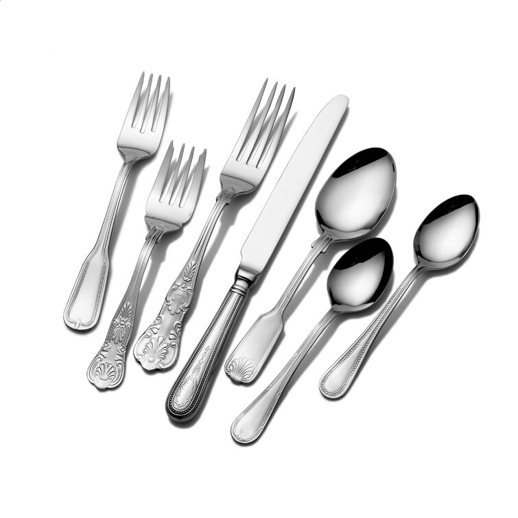 Towle Hotel 90-Piece 18/10 Stainless Steel Flatware Set, Service for 12