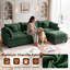 Upholstered " Chenille Sofa-1531950923-1531950925