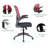 Chalfield Mid-Back Mesh Office Chair with Adjustable Height, Tilt, Swivel & Armrests – Ergonomic Computer Task Chair-995527667