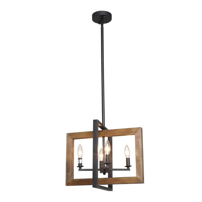 Lustre rectangulaire à 4 lumières Smither