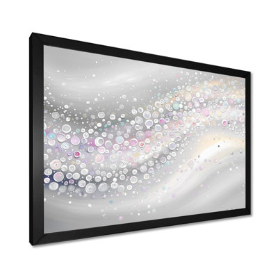 Abstract Luminous Spiral Waves I - Abstract Modern Waves Wall Art Print