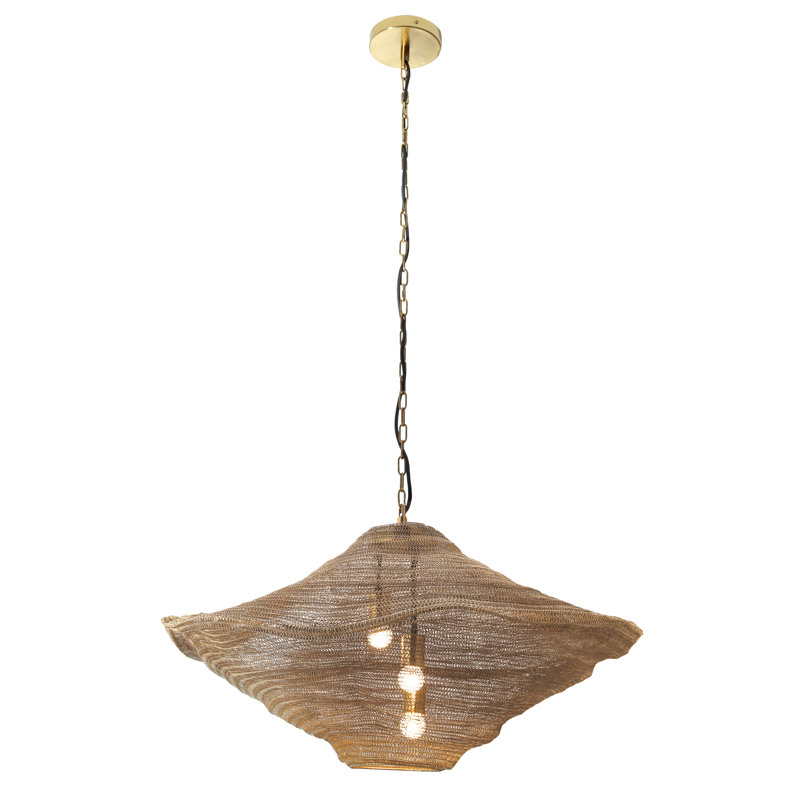 Luminaire suspendu à 3 lumières Metropolitan Marseille, design Robin Baron