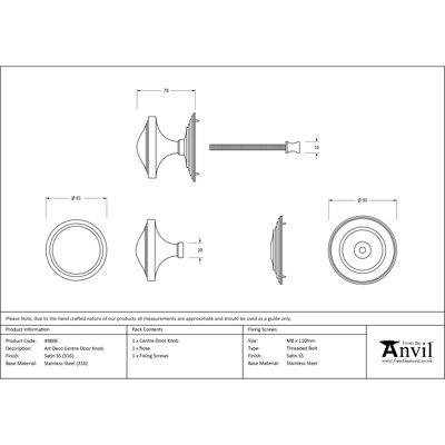 Passage Door Knob
