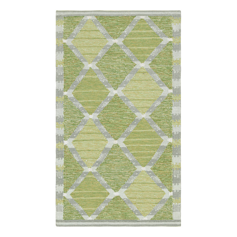 Scandinavian Cotton Geometric Area Rug, Runner 3' x 10'