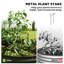 Lit de jardin surélevé, boîte à fleurs galvanisée 6 pi x 3 pi x 1 pi, noir-575339347-575339373