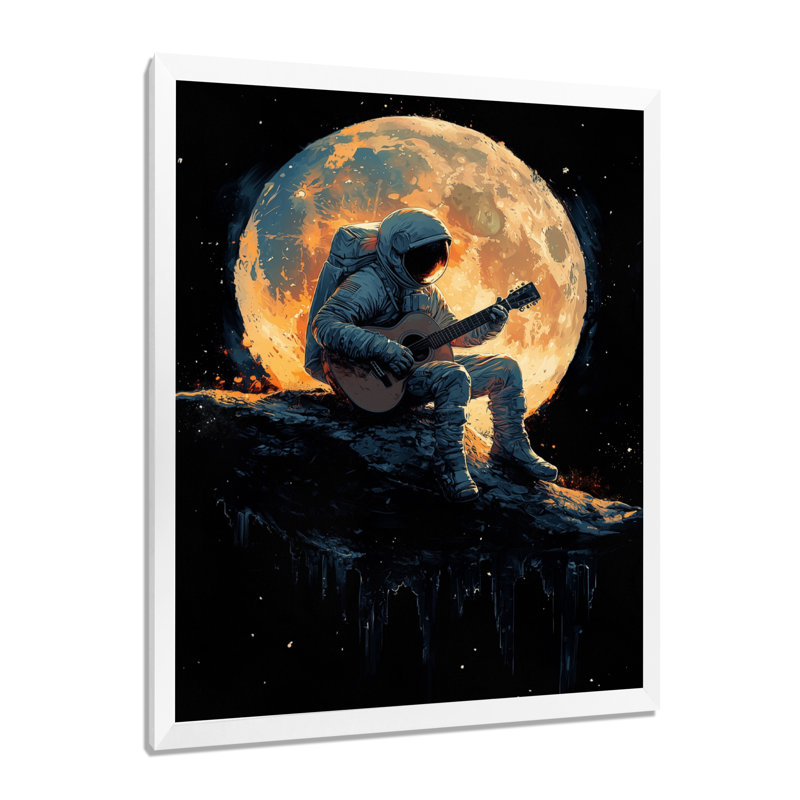 Lakey - Astronomy & Space Wall Decor, H 40 po x l 30 po, Reproduction encadrée d'une seule photo, Blanc