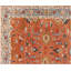 Oushak Hand Knotted New Zealand Wool Rug - Terracotta and Light Blue Area Rug for Living Room, Bedroom and Hallway