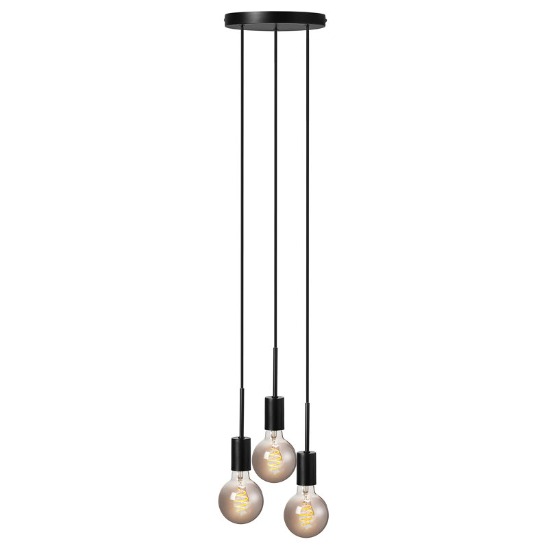 Paco 3 - Light Cluster Pendant, Black