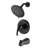 Wall Mounted Shower Valve With Matte Black Finish & 5 Functions Single Lever Handle Faucet Included -
