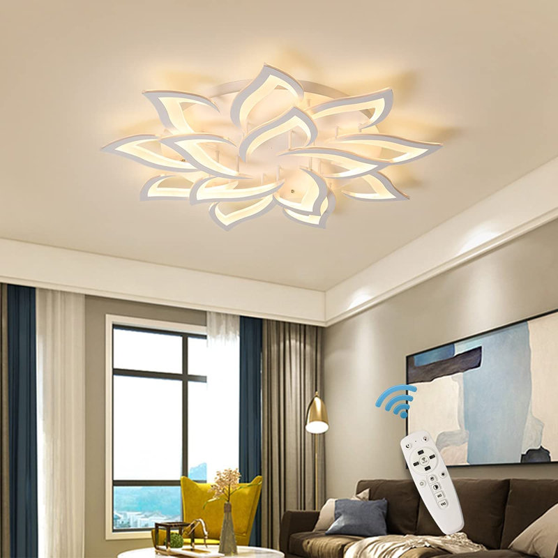 Izzabella 14 - Light 36" Acrylic LED Flush Mount