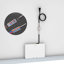 Miroir mural de salle de bain surdimensionné 60 x 40 pouces avec grand miroir mural à cadre en aluminium 3 modes de couleurs pour salle de bain
