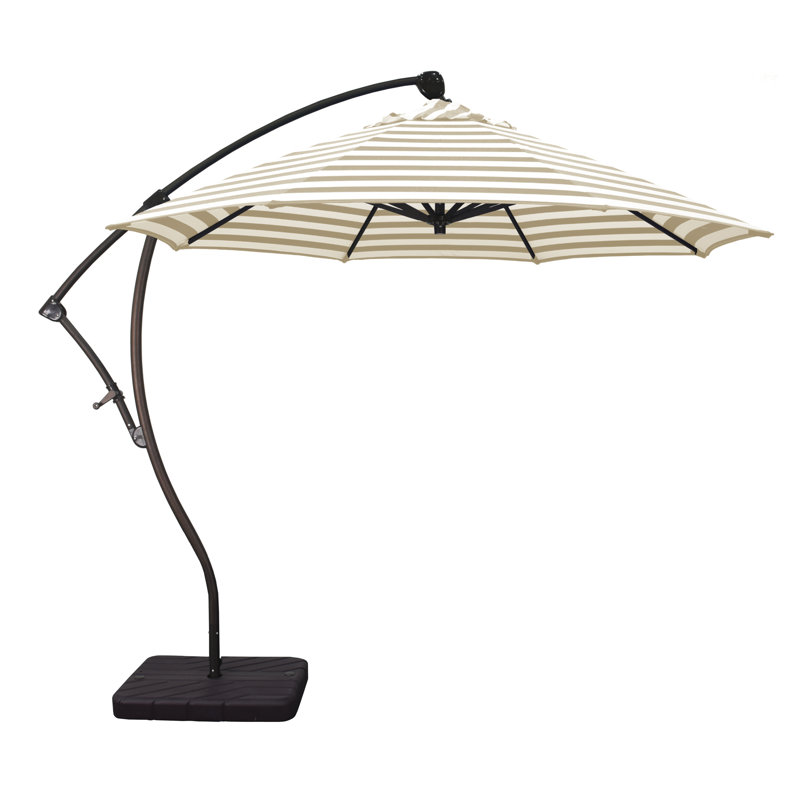 Parasol en porte-à-faux 9' Welwyn, Toile toile Sunbrella® cyan