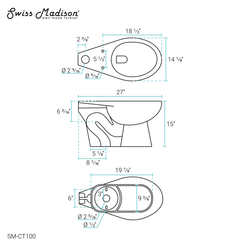 Cuvette de toilette Sirene