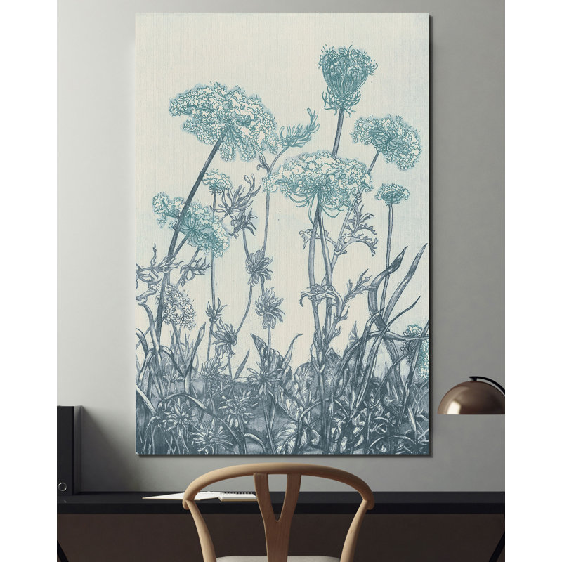 «Indigo Fields I», reproduction, H 18 po x l 12 po x 1,5 po, Toile tendue