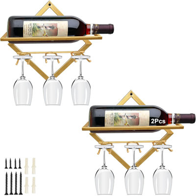 Metal Wall Mounted Wine Rack