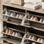 Range-chaussures 4 portes, armoire de rangement pour chaussures autoportante moderne