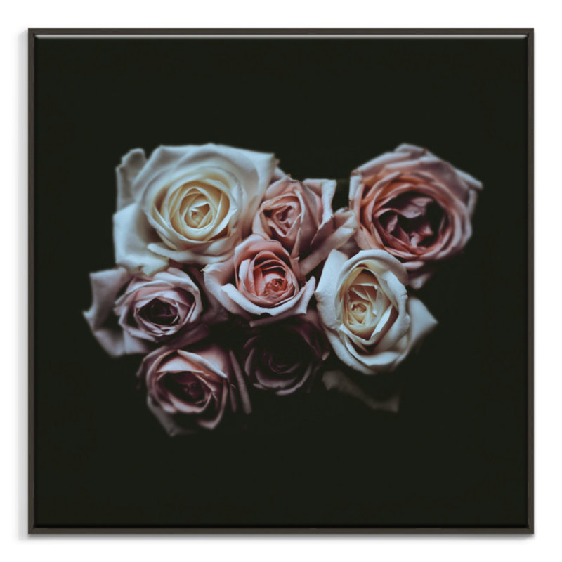 Print on Canvas, 102cm H x 102cm W, Black Floater Frame