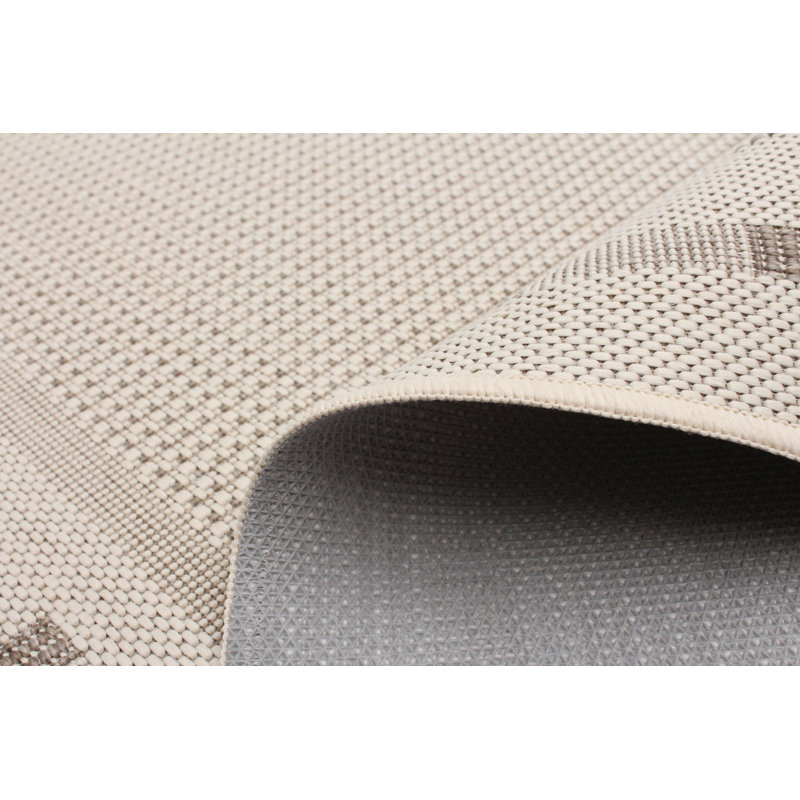 Tapis ivoire intérieur / extérieur Aroura, Rectangle 3 pi 3 po x 4 pi 7 po