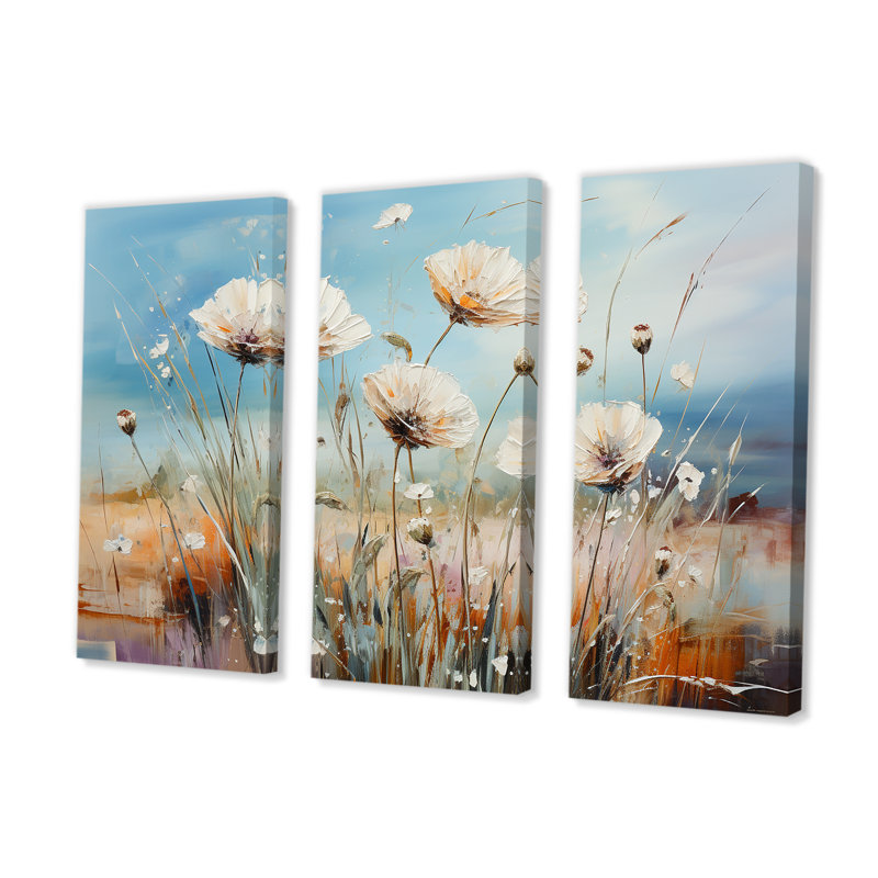 Ensemble de salon Minimal Dandelion Charm - Fleurs, H 40 po x l 60 po x P 1 po