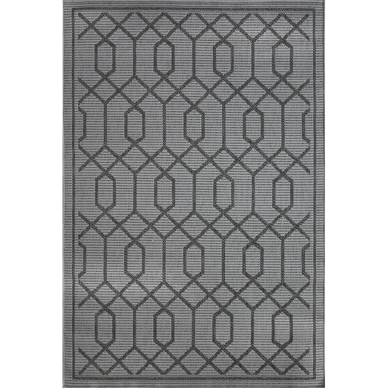 Annie-Jane Washable Geometric Indoor / Outdoor Rug, Rectangle 4' x 6'