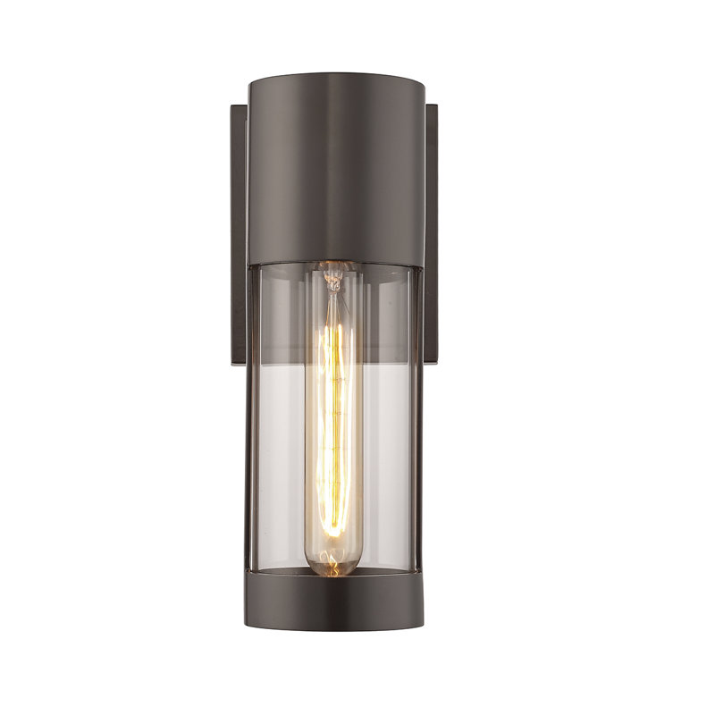 Aluminium Wall Light, Powder Coated Bronze
