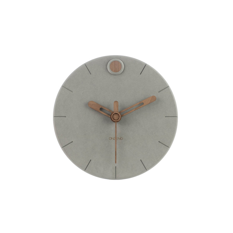The Scandi 29Cm Silent Wall Clock, Brown