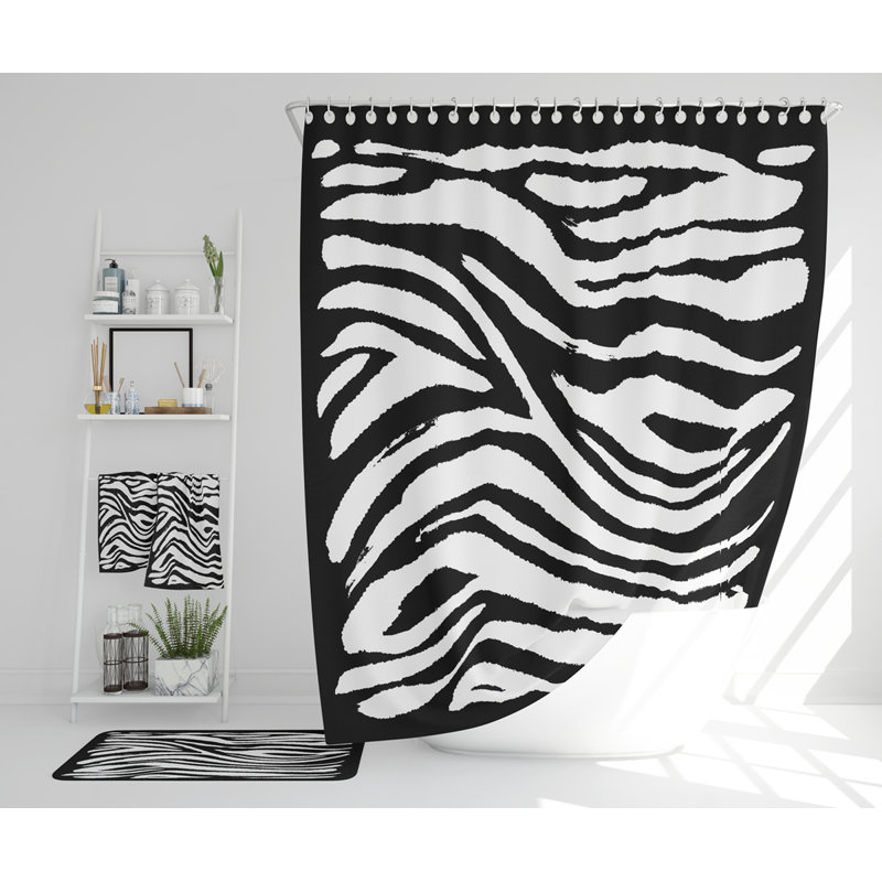 Nelliemae Polyester Shower Curtain Set