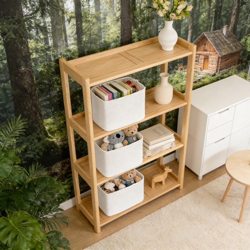 Paquet de 3 paniers de rangement en corde de coton, boîtes de rangement de cubes de 17 x 12 x 12 pouces pour les jouets, les vêtements, les serviettes, les paniers décoratifs pliables pour les tablettes, le placard, la chambre de bébé, la salle de bain et l'organisation de garde-manger