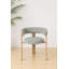Chaises de salle à manger rembourrées à 3 pieds et structure en métal aspect bois 2 pièces-115715346-115715347