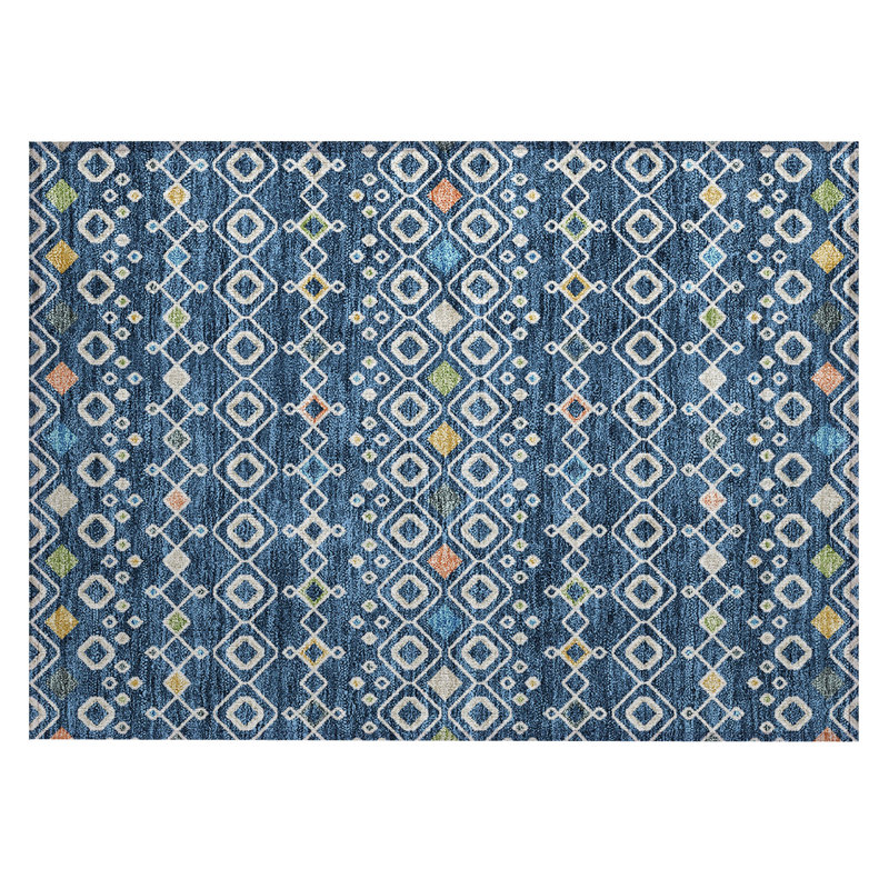 Aleighna Area Rug with Non-Slip Backing, Rectangle 1'8" x 2'6"