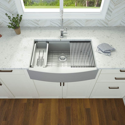 36'' L Single Bowl Stainless Steel Kitchen Sink