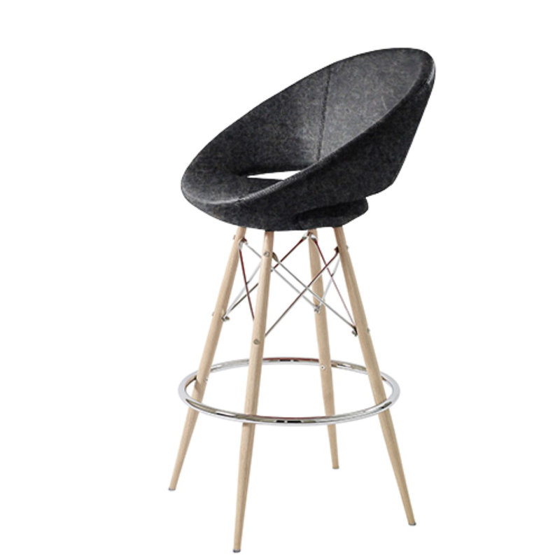 Tabouret de bar 29 po Clintwood, Noir, Tabouret de bar (siège d'une hauteur de 29 po), Gris foncé